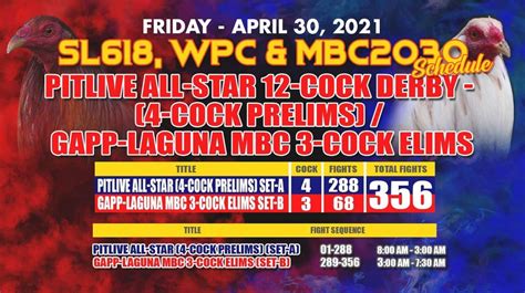 sabongallstar|DERBY PROGRAM APRIL 18, 2021 EVENT SET A .